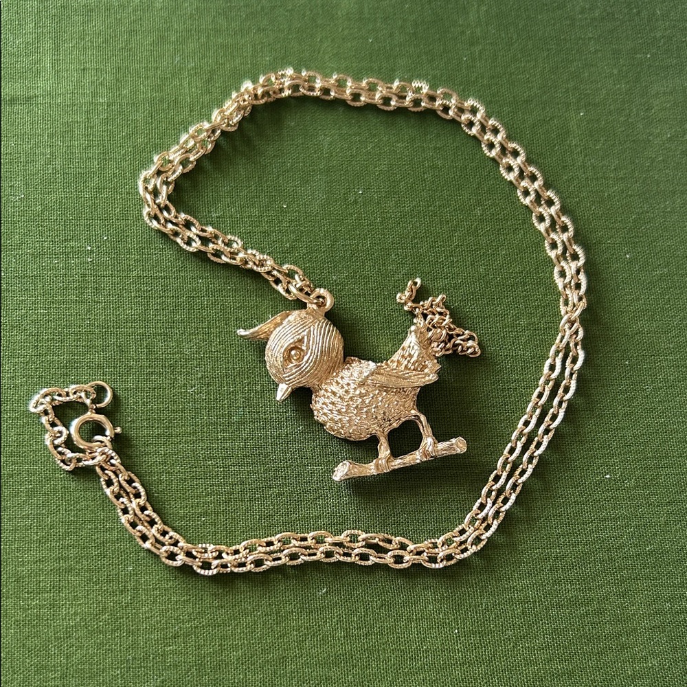 Spring Chicken Pendant Necklace